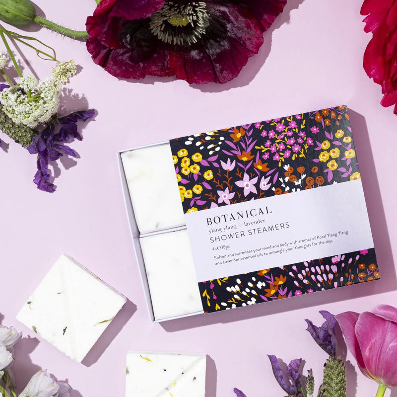 Botanical Shower Steamers - Ylang Ylang + Lavender 4 pack