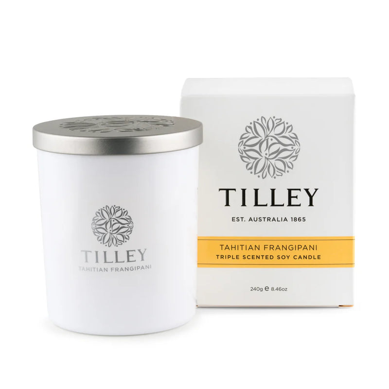 Tahitian Frangipani Soy Candle 240g / 45 Hour